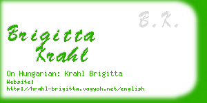 brigitta krahl business card